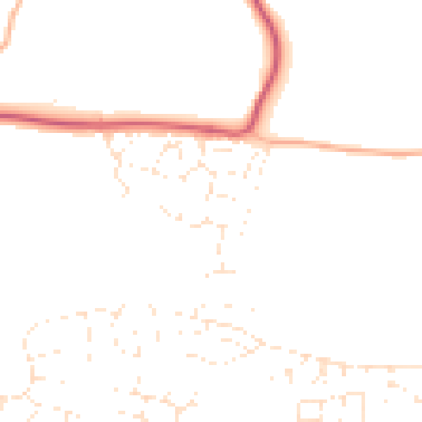 Daytime road noise heatmap for PL7 5LA
