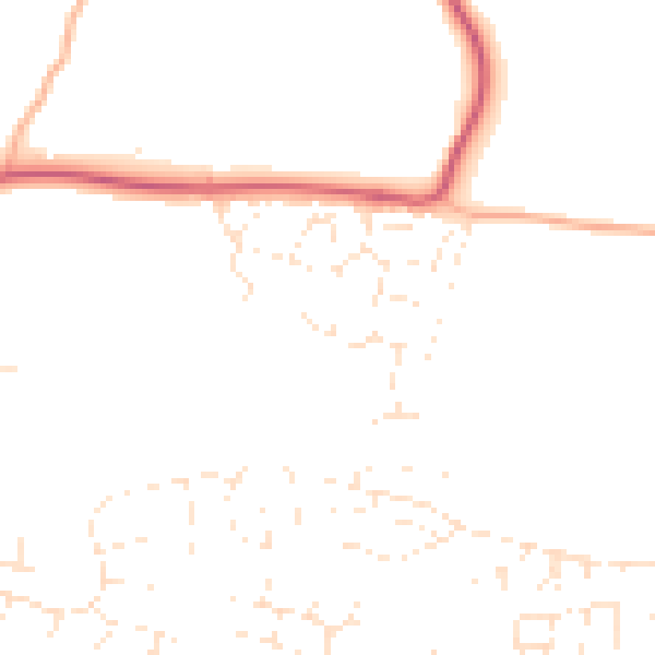 Daytime road noise heatmap for PL7 5LF