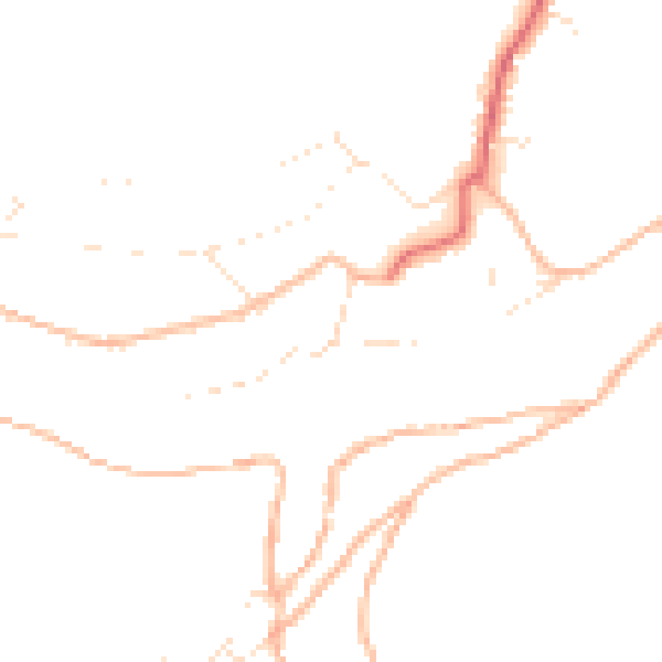 Daytime road noise heatmap for PL8 1AB