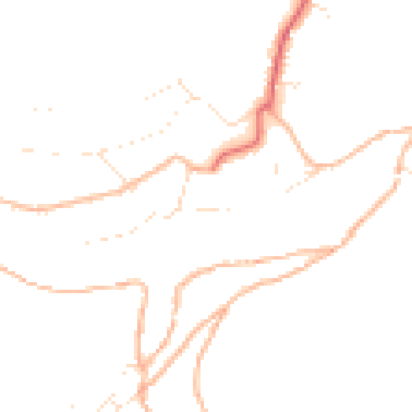 Daytime road noise heatmap for PL8 1AE