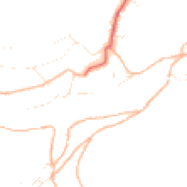 Daytime road noise heatmap for PL8 1AG