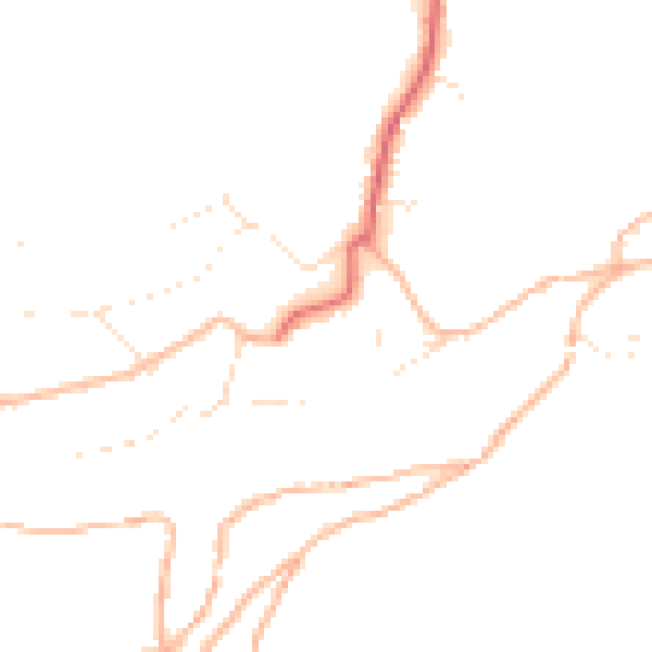 Daytime road noise heatmap for PL8 1AH