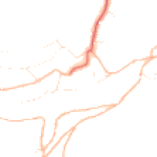 Daytime road noise heatmap for PL8 1AJ