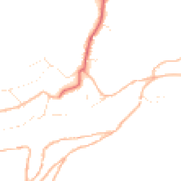 Daytime road noise heatmap for PL8 1AL