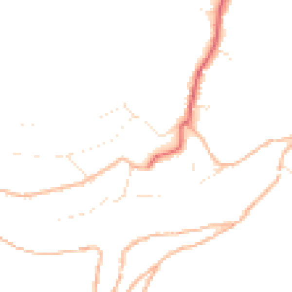 Daytime road noise heatmap for PL8 1AQ