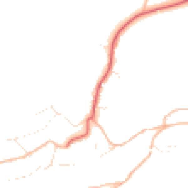 Daytime road noise heatmap for PL8 1AT