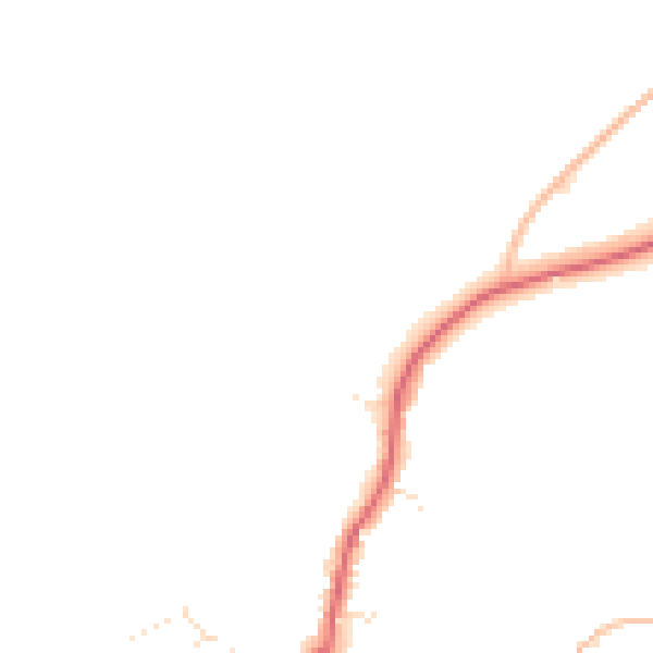 Daytime road noise heatmap for PL8 1AY