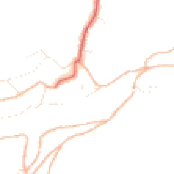 Daytime road noise heatmap for PL8 1AZ
