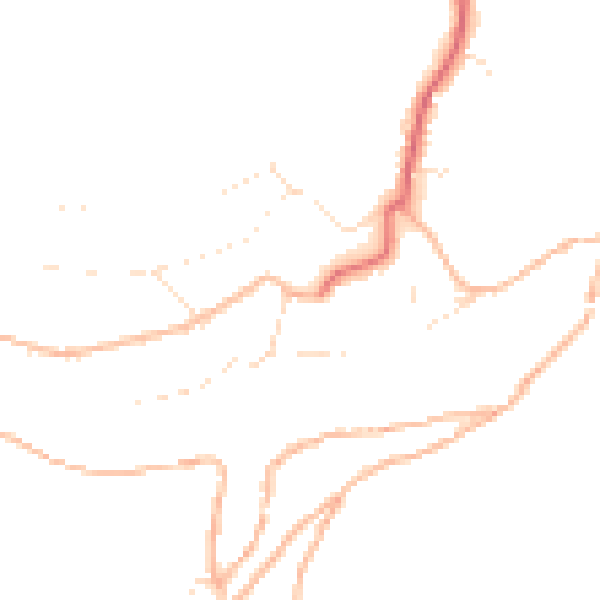 Daytime road noise heatmap for PL8 1BE