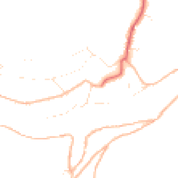Daytime road noise heatmap for PL8 1BG