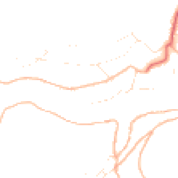 Daytime road noise heatmap for PL8 1BJ