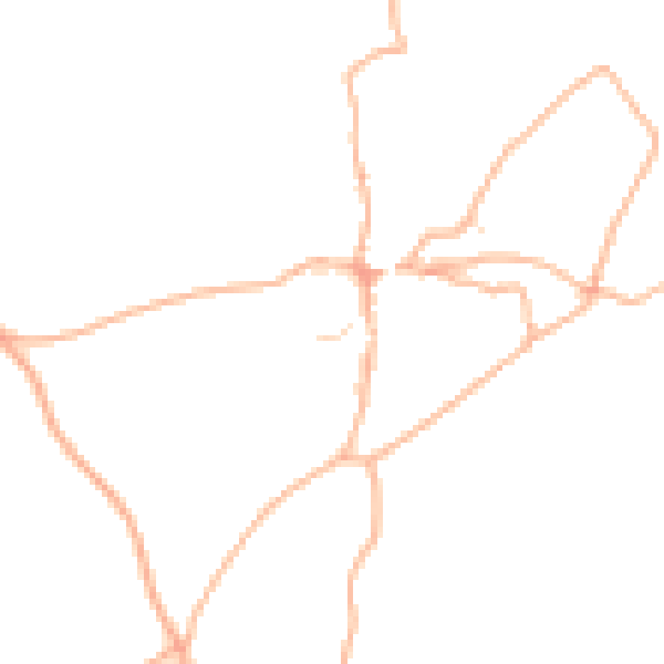 Daytime road noise heatmap for PL8 1BS
