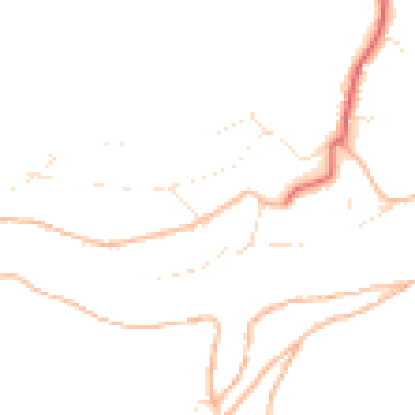 Daytime road noise heatmap for PL8 1BX
