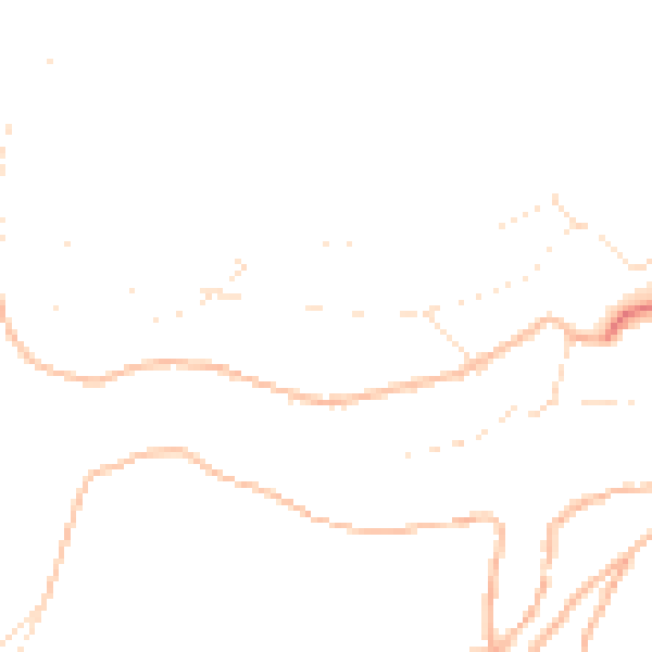 Daytime road noise heatmap for PL8 1BZ