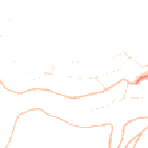 Daytime road noise heatmap for PL8 1DA