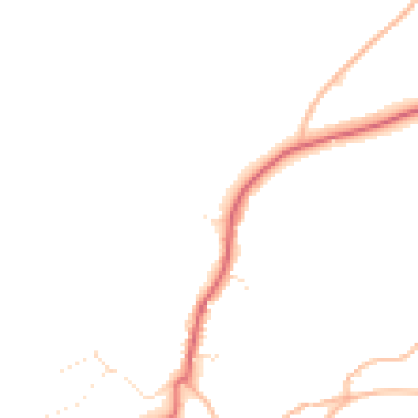 Daytime road noise heatmap for PL8 1DF