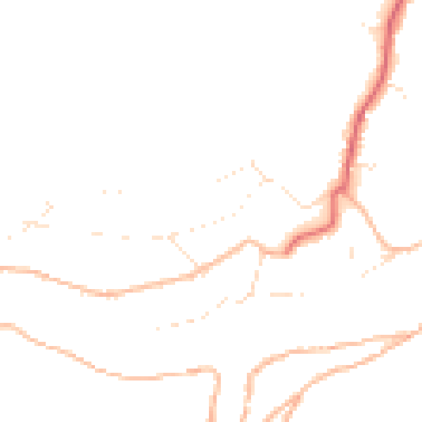 Daytime road noise heatmap for PL8 1DH