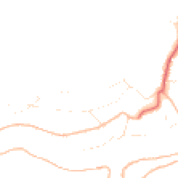 Daytime road noise heatmap for PL8 1DP