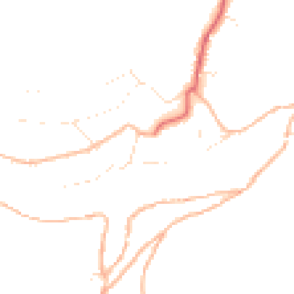 Daytime road noise heatmap for PL8 1DT
