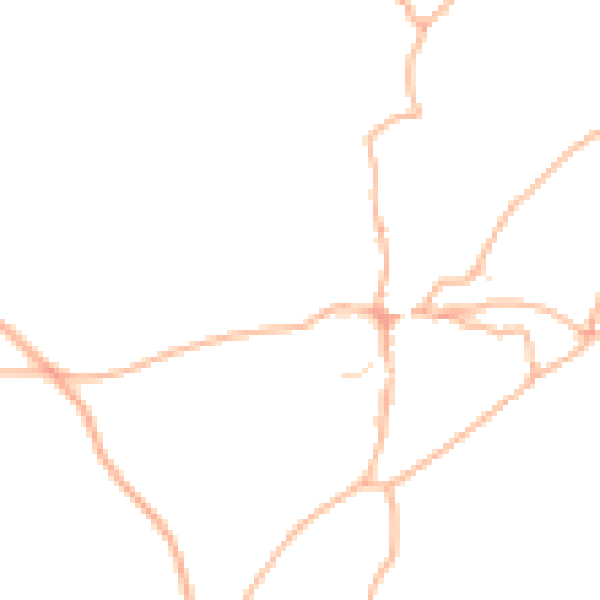 Daytime road noise heatmap for PL8 1DU