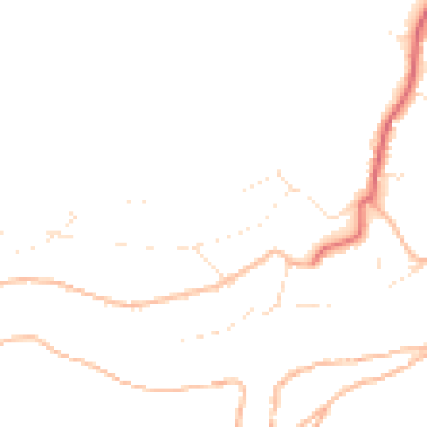 Daytime road noise heatmap for PL8 1DW