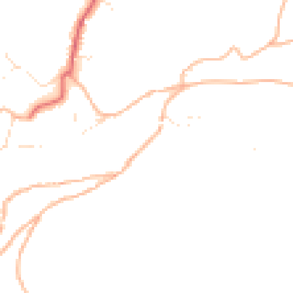 Daytime road noise heatmap for PL8 1DX