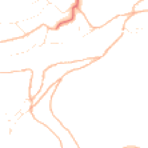 Daytime road noise heatmap for PL8 1DY