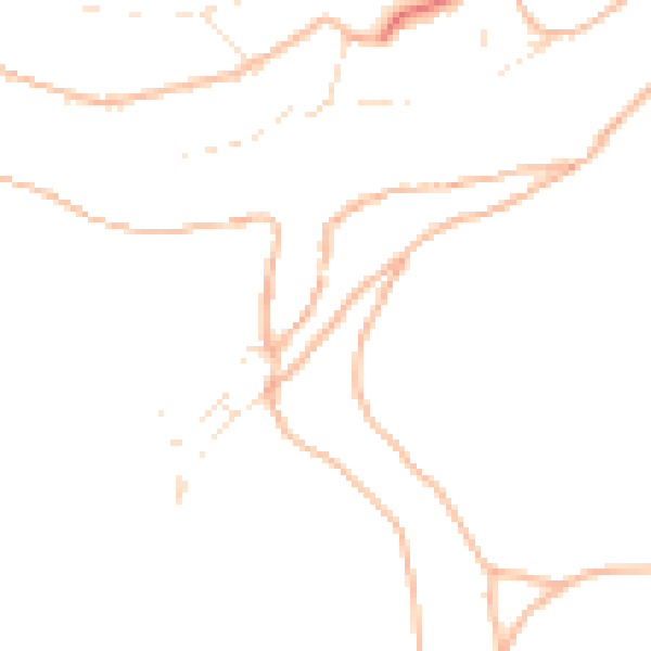 Daytime road noise heatmap for PL8 1EA