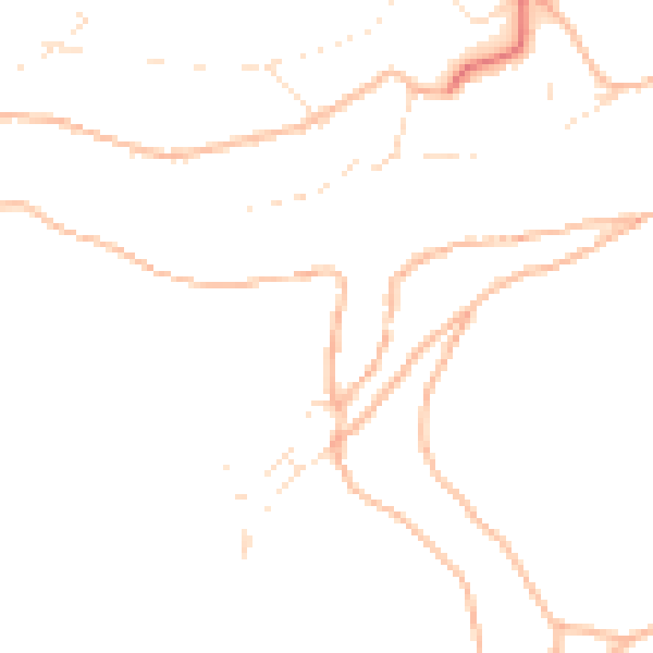 Daytime road noise heatmap for PL8 1EW