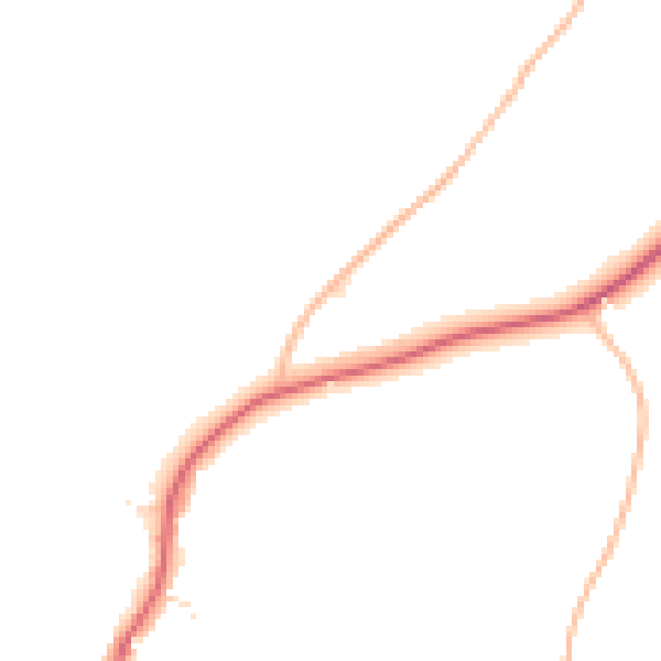 Daytime road noise heatmap for PL8 1HA