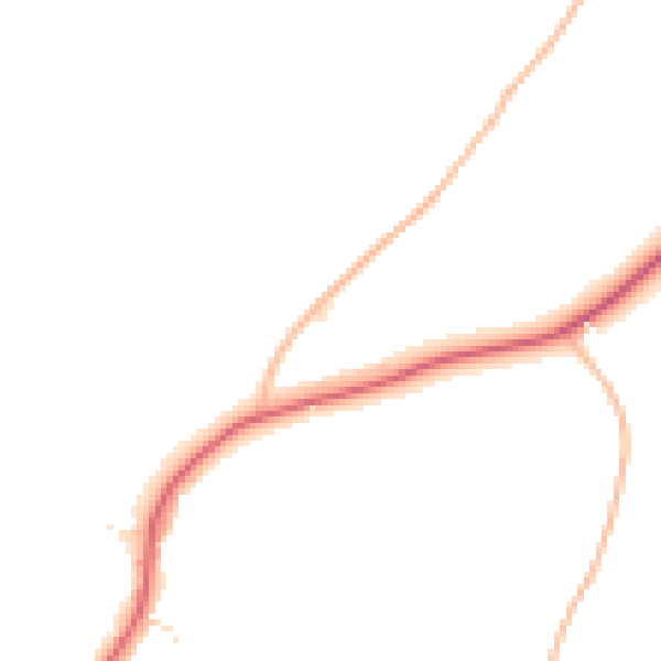 Daytime road noise heatmap for PL8 1HY