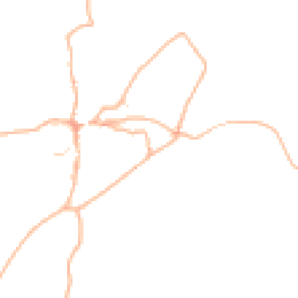 Daytime road noise heatmap for PL8 1JN