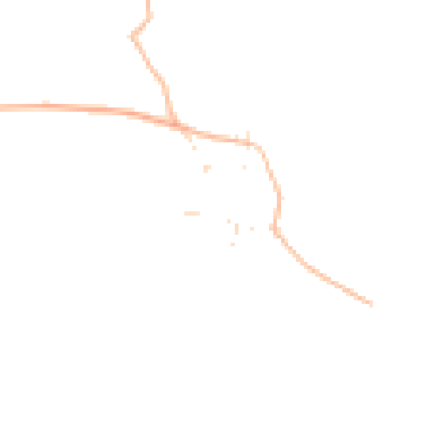 Daytime road noise heatmap for PL8 1LB