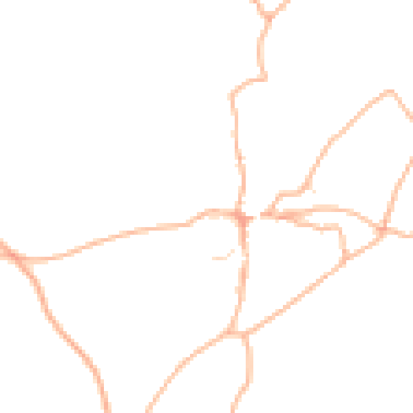 Daytime road noise heatmap for PL8 1LL