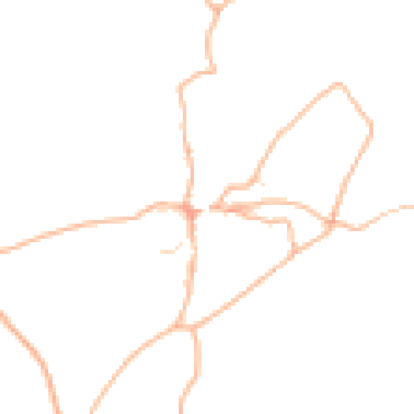Daytime road noise heatmap for PL8 1LP