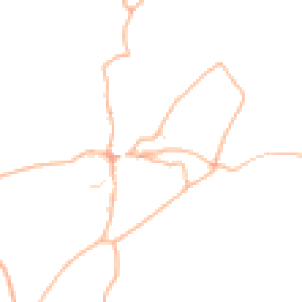 Daytime road noise heatmap for PL8 1LY