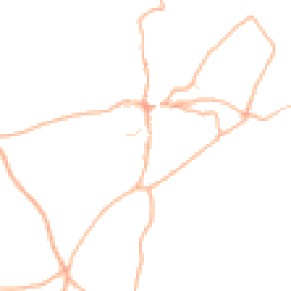 Daytime road noise heatmap for PL8 1NB
