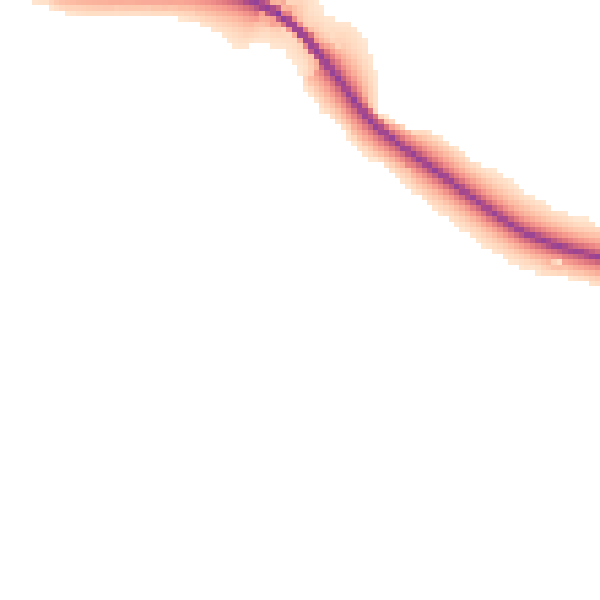 Daytime road noise heatmap for PL8 2DT