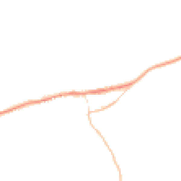 Night-time road noise heatmap for PL8 2EX