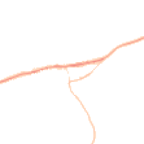 Night-time road noise heatmap for PL8 2FB