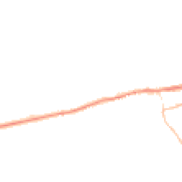 Night-time road noise heatmap for PL8 2FF