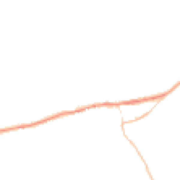 Night-time road noise heatmap for PL8 2GA