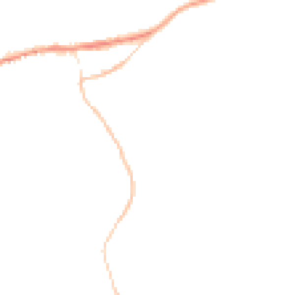 Night-time road noise heatmap for PL8 2JE