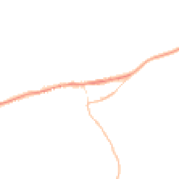 Night-time road noise heatmap for PL8 2JG