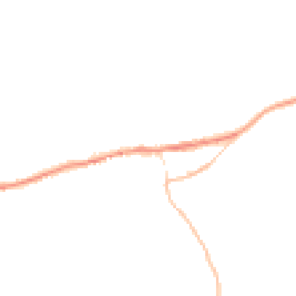 Night-time road noise heatmap for PL8 2JJ