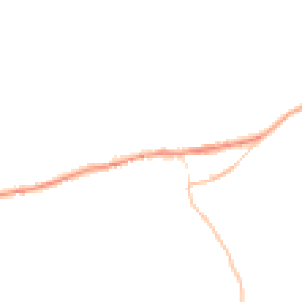 Night-time road noise heatmap for PL8 2JN