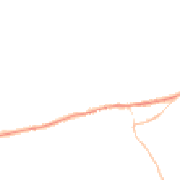 Night-time road noise heatmap for PL8 2JX