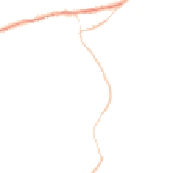 Night-time road noise heatmap for PL8 2NB