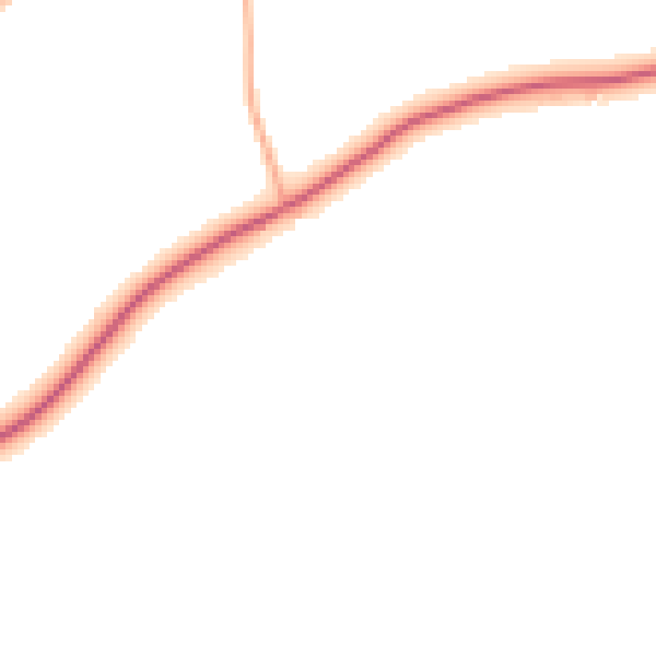 Daytime road noise heatmap for PL8 2NQ