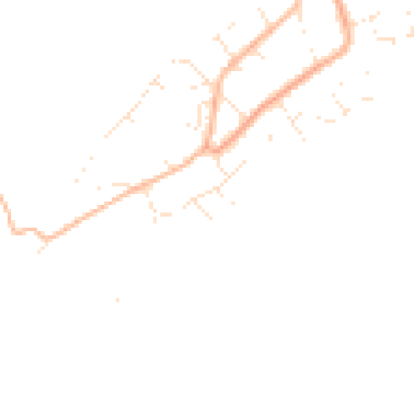 Daytime road noise heatmap for PL9 0AP